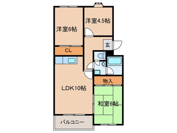 セントラルハイツの物件間取画像